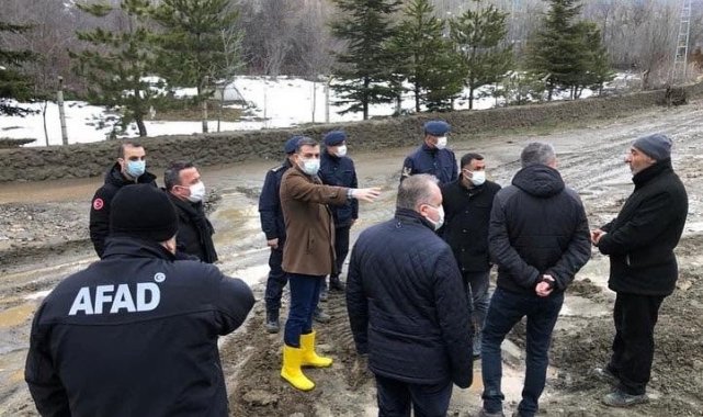 Afet bölgesinde hasar tespit çalışmaları başladı