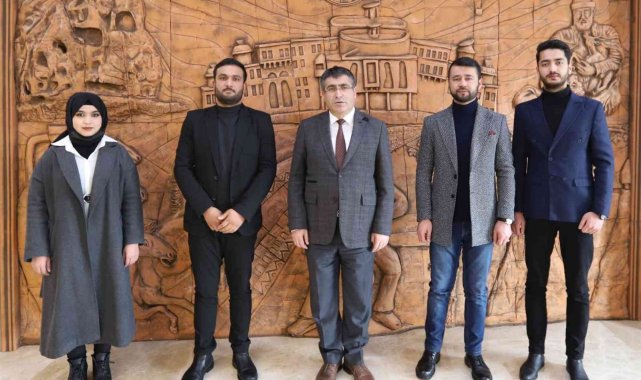 Afganistan Uyruklu öğrencilerden NEVÜ Rektörü Aktekin'e Ziyaret