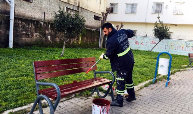Akdeniz'de sokaklar ve parklar yenileniyor