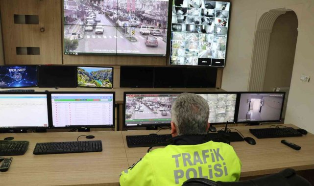 Amasya'da KGYS ile trafik denetimi