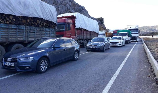 Antalya-Konya karayolu sadece otobüslere kontrollü şekilde açıldı