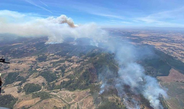 Arjantin'de alevler Tarımsal Deney İstasyonu'na ulaştı
