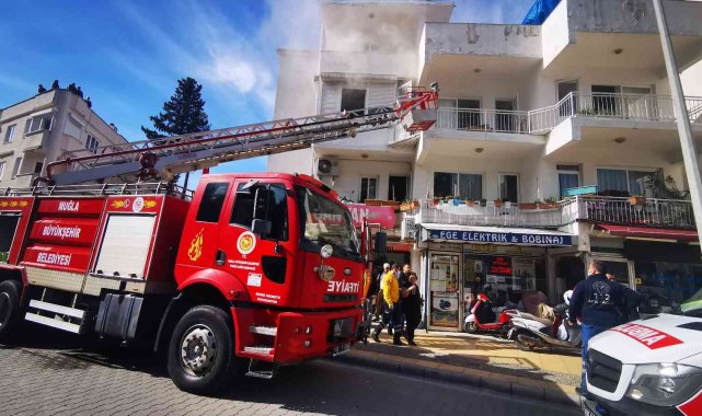Aspiratörden çıkan yangın korkuttu