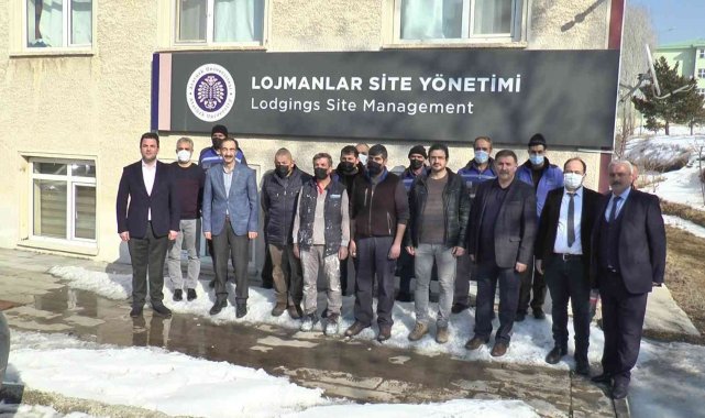 Atatürk Üniversitesi lojman site yönetimi işçilerine yönelik basın açıklaması yapıldı