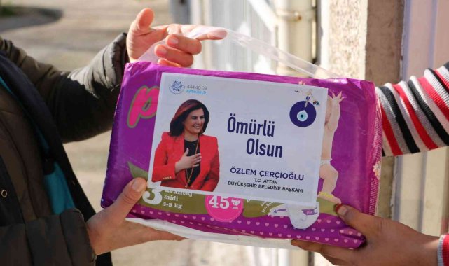 Aydın Büyükşehir Belediyesi'nden bebek ve hasta bezi desteği