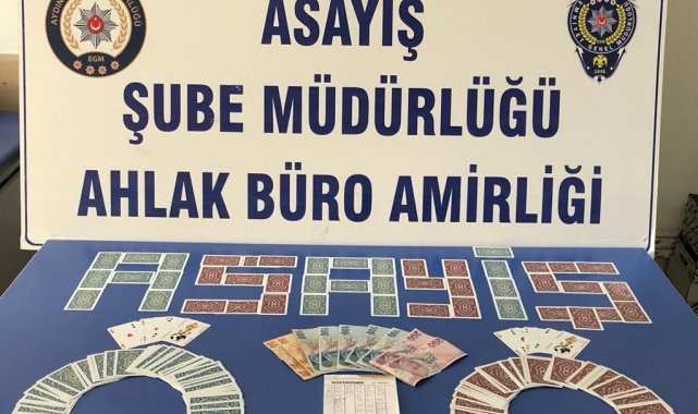 Aydın'da kıraathaneye kumar baskını