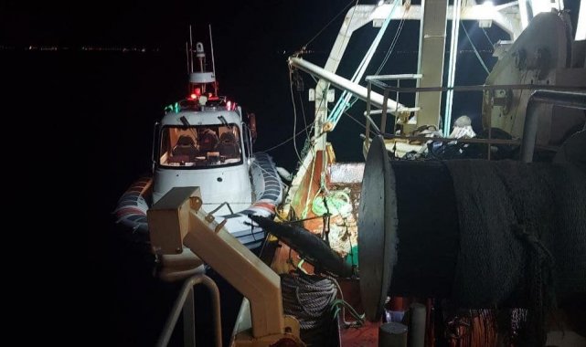 Ayvalık'ta Sahil Güvenlik yasa dışı deniz avcılığına geçit vermiyor