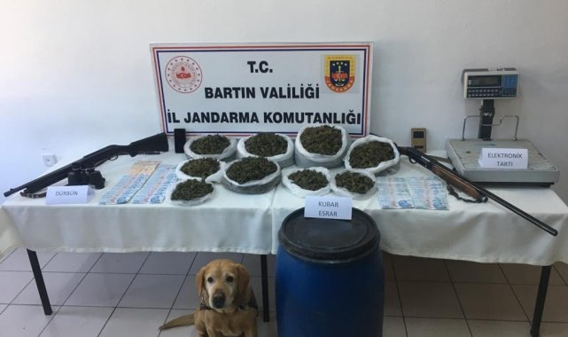 Bartın'da jandarmadan uyuşturucu operasyonu