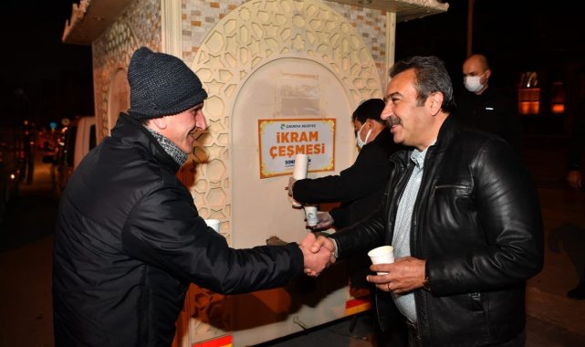 Başkan Çetin, cami cemaatine çorba ikram etti