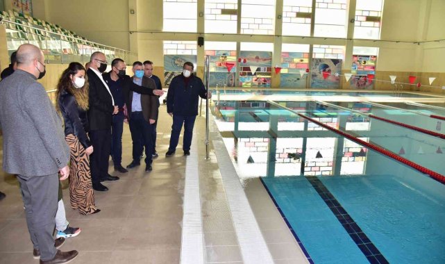 Başkan Ergün Tarık Almış Spor Tesisleri'ni inceledi
