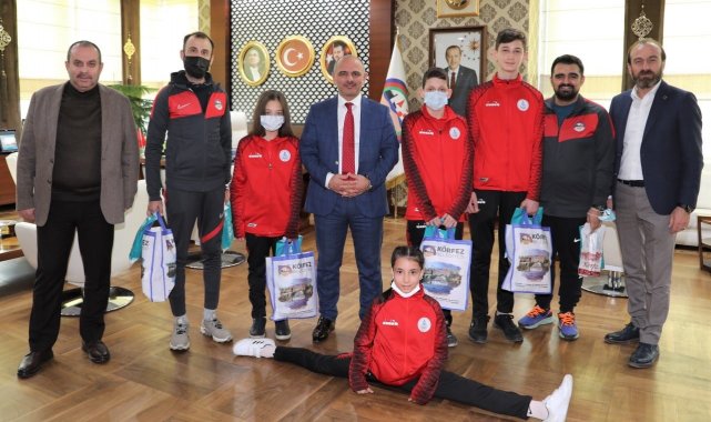 Başkan Söğüt, sporcuları ağırladı