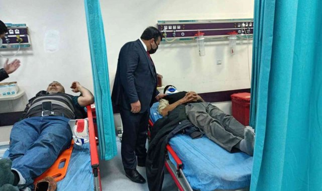 Başkan Sülük kazada yaralananları ziyaret etti