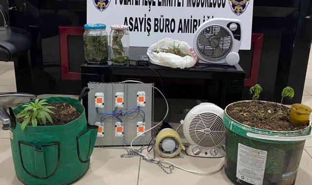 Başkent'te evine uyuşturucu madde üretim düzeneği kuran şahıs yakalandı.