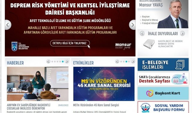 Başkent'te "Afet Farkındalık Eğitim Programları" başlıyor
