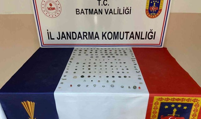 Batman&#039;da çok sayıda tarihi eser niteliği taşıyan objeler ele geçirildi
