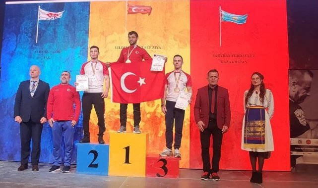 Bayburtlu bilek güreşi şampiyonu yeni şampiyonluklara hazırlanıyor