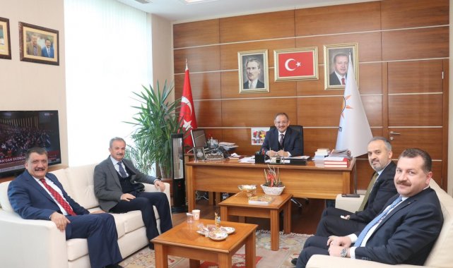 Belediye başkanlarından Özhaseki'ye ziyaret