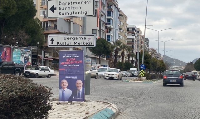 Bergama'da metro afişlerinin toplatıldığı iddiasına açıklama: "Afişler kondukları yerde duruyor"