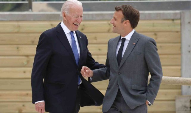 Biden ile Macron, Rusya-Ukrayna krizini görüştü