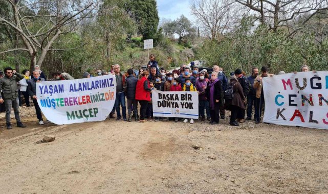 Bodrum&#039;da yanan alanlara hafriyat dökülmesine ses yükselttiler