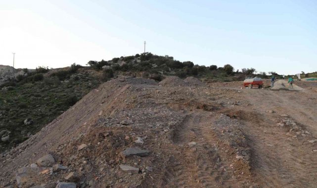 Bodrum'da yanan ormanlık alan kaçak hafriyatla doldu