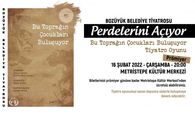 Bozüyük Belediye Tiyatrosu perdelerini açıyor