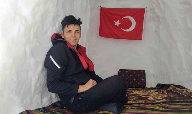 Bu kardan ev, Kutup'ta değil Muğla'da