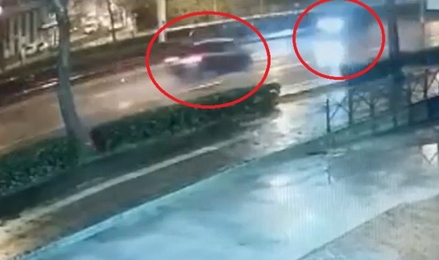 Bursa&#039;da dehşet anları kamerada...Sol şeritte tersten geldi. faciaya yol açtı