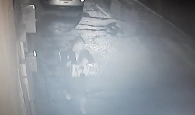 Bursa&#039;da laptop ve plak çalan hırsızın rahat tavırları kamerada