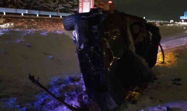 Büyükbaş hayvanlara çarpan otomobilin sürücüsü yaşamını yitirdi