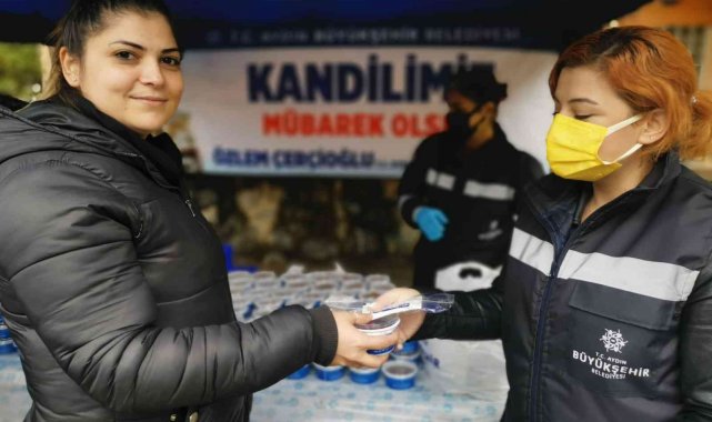 Büyükşehir&#039;den Regaip Kandili&#039;nde helva ikramı