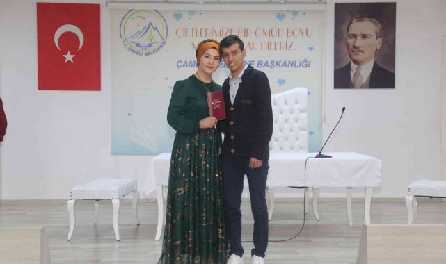 Çameli ilçesinde 2022 yılının ilk nikahı kıyıldı