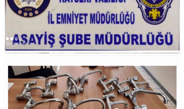 Cami musluklarını çalan şahıslar yakalandı
