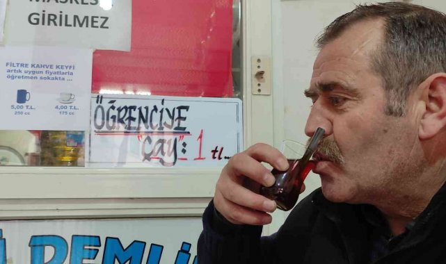 Çaycıdan örnek davranış...Herkes zam o indirim yaptı