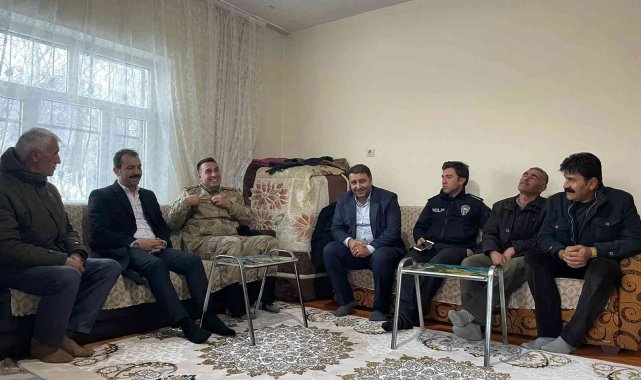 Çığ şehitlerinin ailelerine ziyaret