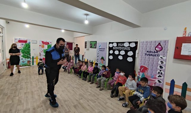 Cizre'de minik öğrencilere polislik mesleği tanıtıldı
