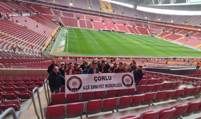 Çorlulu öğrenciler Galatasaray maçını stadyumdan izledi