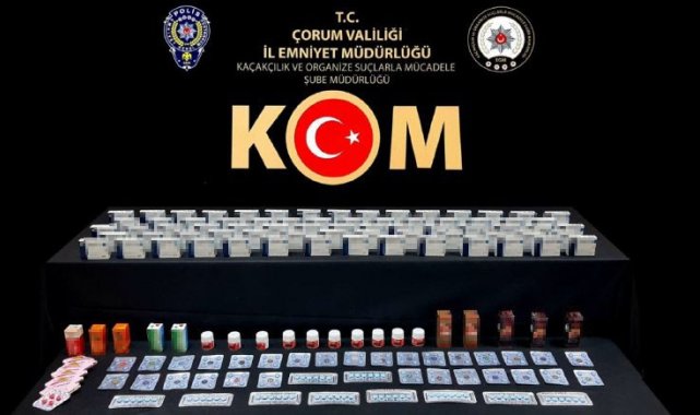 Çorum'da cinsel içerikli ürün operasyonu