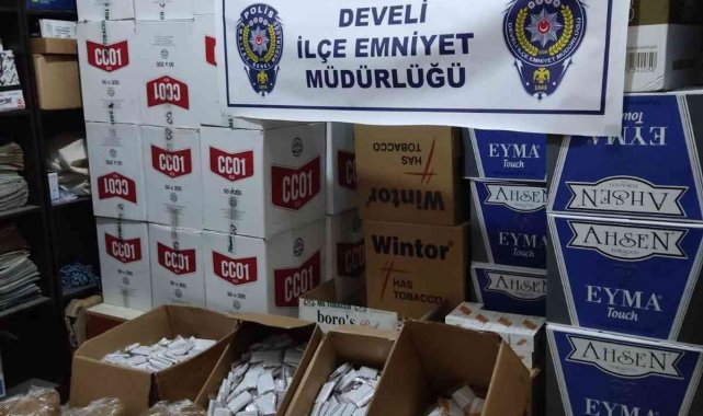 Develi'de tütün operasyonu