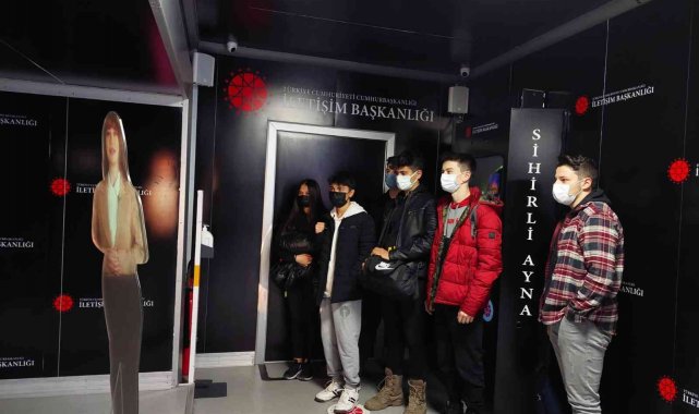 Dijital tır Düzce'de yoğun ilgi ile karşılandı