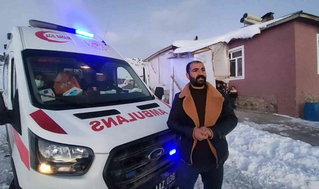 Doğum hastası kadın 4 saatte hastaneye yetiştirildi