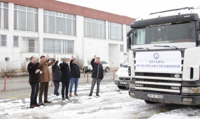 DPÜ'nün yardım tırı İdlib'e uğurlandı