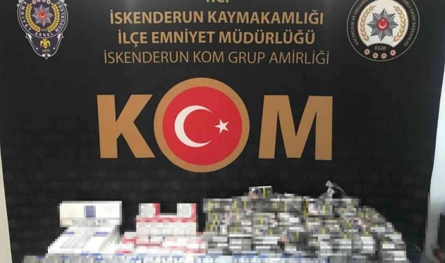 Durdurulan şahsın üzerinden 510 paket kaçak sigara çıktı