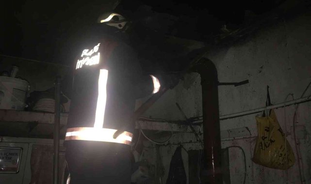 Elazığ'da iş yeri yangını