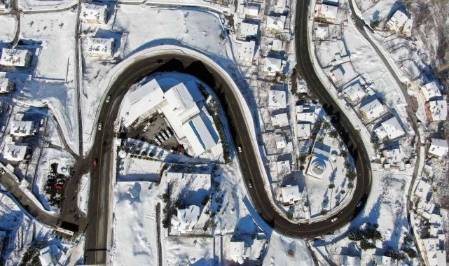 Erciyes'te eşsiz kış güzelliği