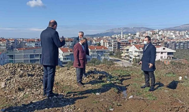 Erdek'te Adliye Sarayı yapılacak alan yerinde incelendi