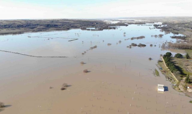 Ergene'nin debisi 20 kat arttı, turuncu alarm verildi