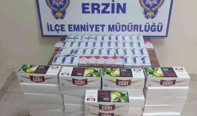 Erzin'de 8 bin kaçak makaron ele geçirildi