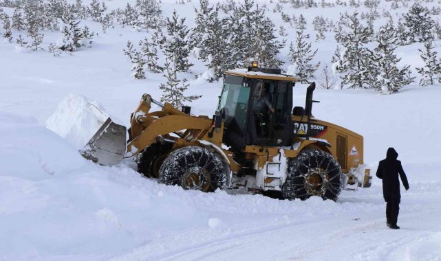 Erzincan'da kar ve tipiden 126 köy yolu ulaşıma kapalı