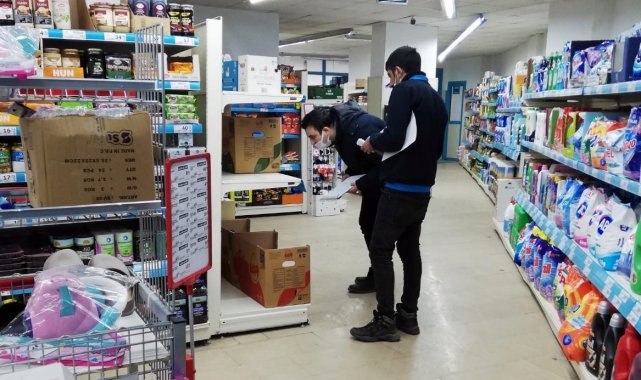 Erzurum'da marketlerde KDV indirimi denetimi yapılıyor